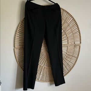 bebe Classic Black Wide Leg Mid Rise Dress Pants